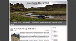 Desktop Screenshot of anywherethatswild.org